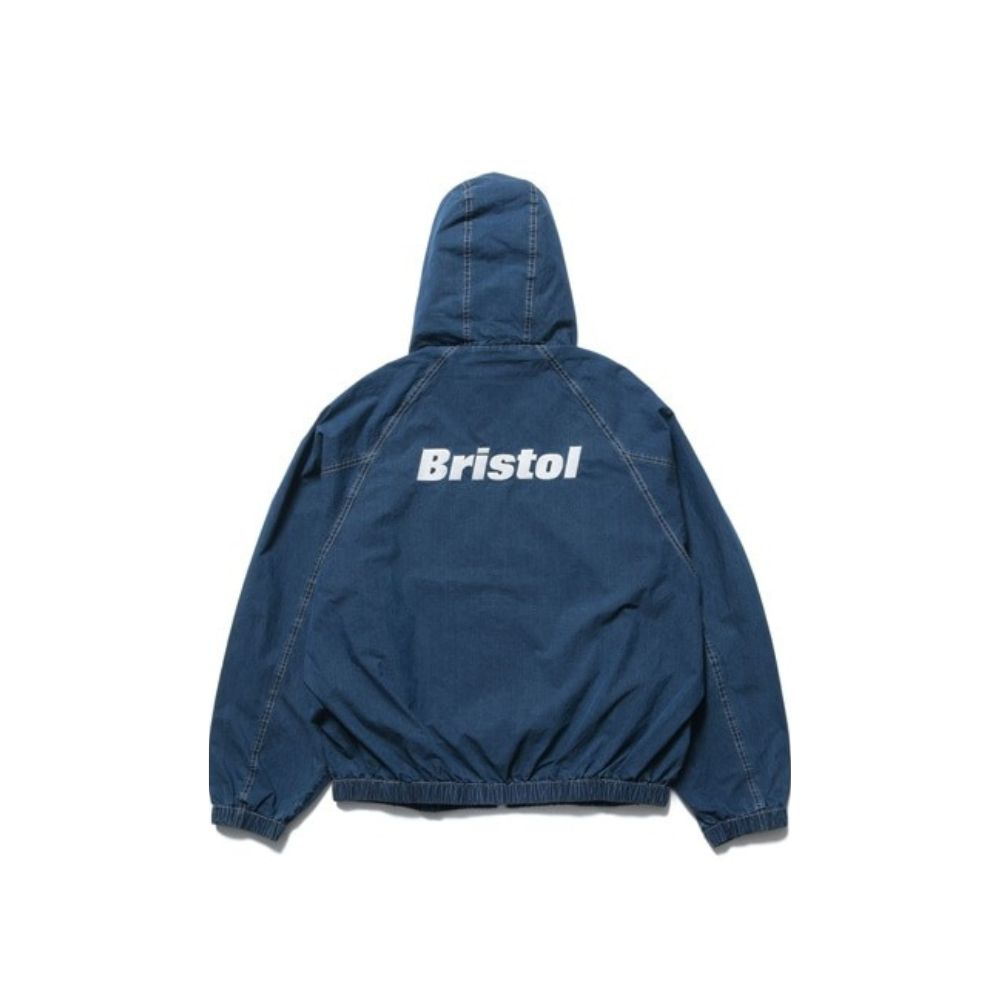 F.C.Real Bristol Washed Crisp Denim Hooded Blouson | Shop